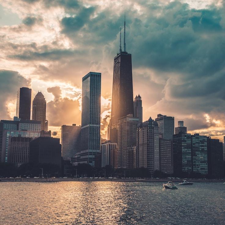 City skyline in Paris, France